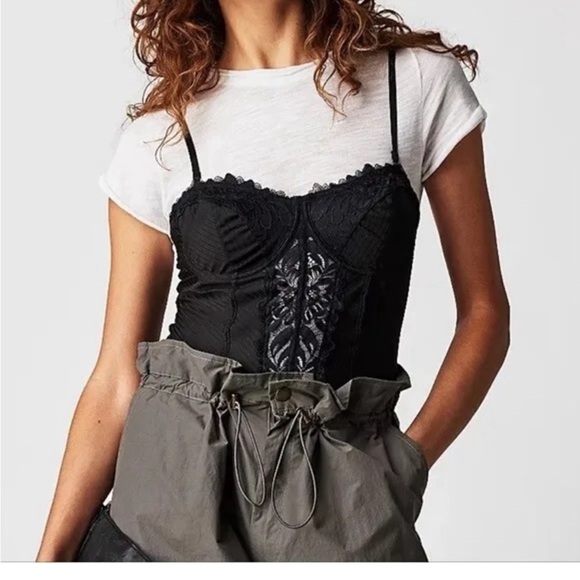 NWOT Free People Good Luck Charm Bodysuit - Picture 3 of 5